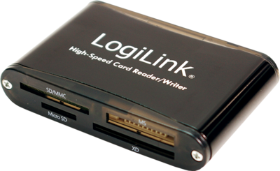 LogiLink CR0013 USB2.0 All in 1 alumínium - Fekete