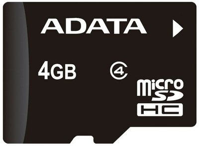 A-Data - 4GB MicroSDHC - AUSDH4GCL4-R