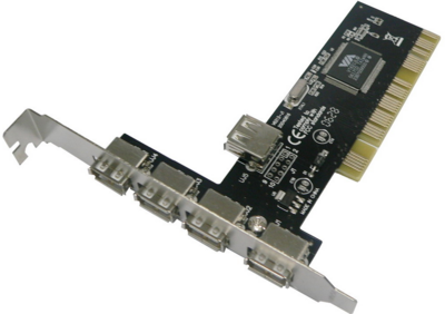USB 2.0 PCI kártya 4+1portos