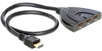 Delock - 3 portos HDMI switch kétirányú