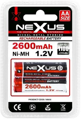 neXus NiMH AA 2600mAh 2db/csomag
