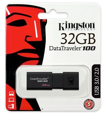 Kingston - DataTraveler 100 G3 32GB - DT100G3/32GB