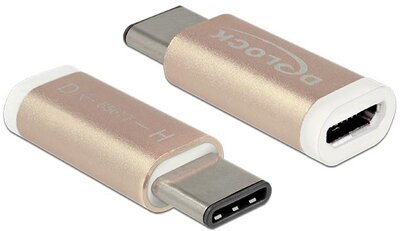 DeLock 65677 USB Type-C 2.0 male (host) > USB 2.0 Micro-B female (device) Coppery