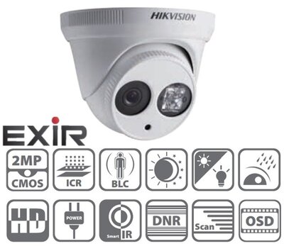 Hikvision DS-2CE56D5T-IT3 Dome HD-TVI kamera, kültéri, 1080P, 12mm, EXIR40m, IP66, 3DNR, BLC, WDR