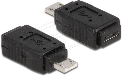 Delock - Átalakító USB micro A+B anya - USB micro A apa - 65032