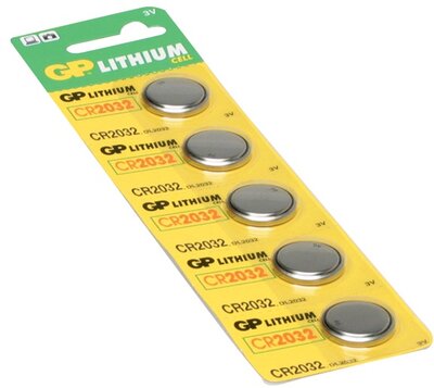 GP gombelem CR2032 Lithium 5db/cs