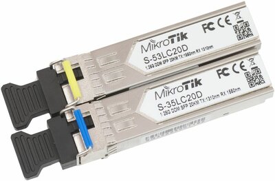 Mikrotik S-3553LC20D 1.25G SFP 1xLC (SM) 1310nm/1550nm 20km