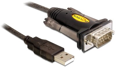 DELOCK - USB to Serial kábel 1,5m - 61856