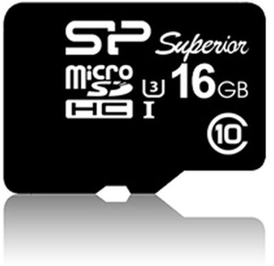 Silicon Power MICRO SDHC 16GB UHS-I Superior 1 Adapter (90MB/s | 45MB/s) U3