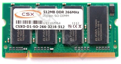 Notebook DDR CSX 266MHz 512MB