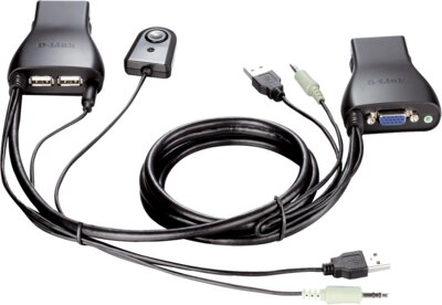 D-Link DKVM-222 2 Port USB KVM Switch with Audio Support