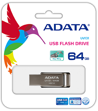 A-Data - UV131 Flash Drive 64GB - AUV131-64G-RGY