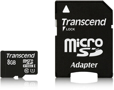 Transcend 8GB MicroSD Class 10 U1 (TS8GUSDU1)