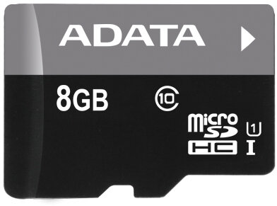 A-Data - 8GB MicroSDHC - AUSDH8GUICL10-RA1