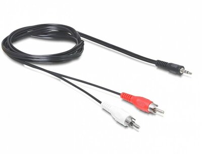 PRC 3,5mm jack / 2xRCA 1,5m audio kábel