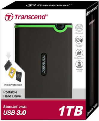 Transcend StoreJet 1TB - TS1TSJ25M3