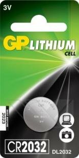 GP CR2032 1db/blister Lithium gombelem alaplapba (20 x 3,2mm)