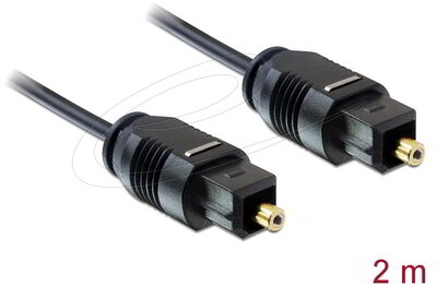 Delock - Toslink kábel, szabványos apa-apa, 2 m - 82880
