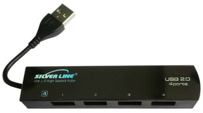 Silverline - SL-004H 4portos USB