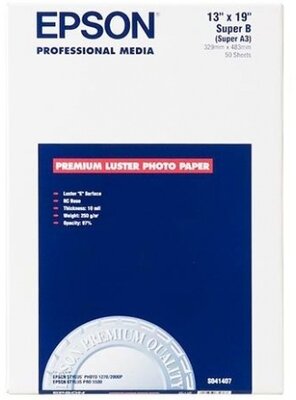 EPSON Premium Luster Photo Paper, DIN A3+, 260g / m2 (C13S041785)