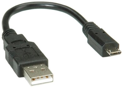 ROLINE - USB 2.0 A - Micro USB B 0.15m