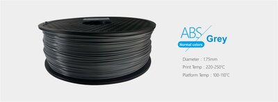 3D Filament - Filament / ABS / Szürke / 1,75mm / 1kg