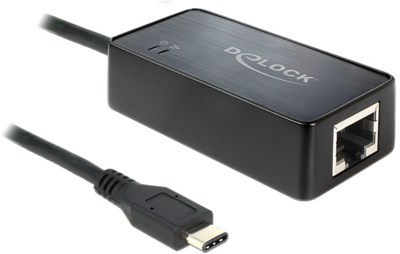 Delock - Átalakító USB 3.1 Gen 1 Type-C M to Gigabit LAN - 62642