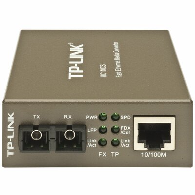 TP-Link MC110CS 100Mbps optikai (UTP-SC) média konverter