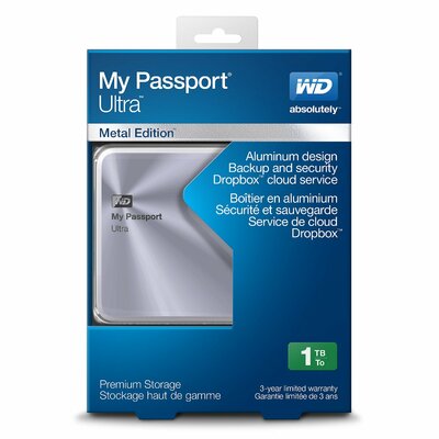 Western Digital My Passport Ultra Metal Edition 1TB - WDBTYH0010BSL