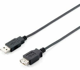 Equip - USB 2.0 A-A M/F hosszabbítókábel 3m - 128851
