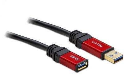Delock - USB 3.0-A M/F hosszabbító prémium 5m - 82755