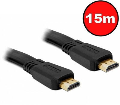 Noname Jelkábel HDMI-HDMI 1.4 3D 15m aranyozott Am/Am