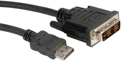 ROLINE - Kábel DVI-M-HDMI 3m
