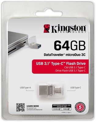 Kingston - DataTraveler microDuo 3C 64GB