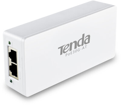 Tenda PoE30G-AT PoE Injector delivers up to 30W output
