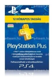 PlayStation Plus 365 napos feltöltőkártya (PS4)