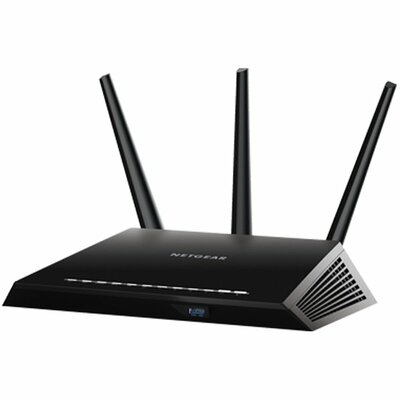Netgear R7000 AC1900 Dual band Gigabit Wireless Smart WiFi Router (600 + 1300 Mbps), 1xUSB 3.0, 1xUSB 2.0, 4x1GBLAN, 1x1GBWAN , DLNA, DualCore 1GHz cpu, 128MB flash, 256MB RAM, On/off LED lights option