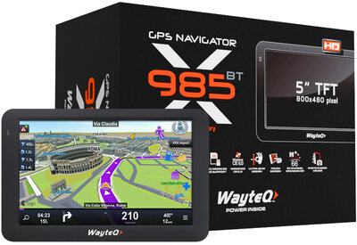 WayteQ - X985BT + Teljes európa 3D Sygic