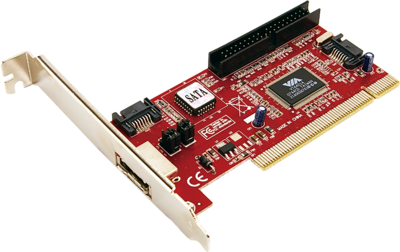 LogiLink PC0005A PCI kártya 1 x eSATA + 2 x SATA + 1 x ATA133