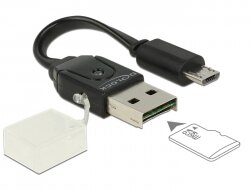 Delock 91709 Micro USB OTG MicroSD kártyaolvasó