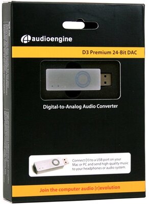 Audioengine D3 24-BIT DAC USB A -> Jack 3,5mm D/A konverter ezüst