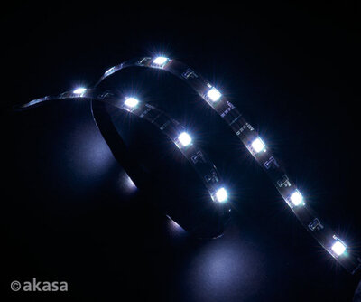 Akasa - LED szalag - Vegas - AK-LD02-05WH - 60cm - Fehér