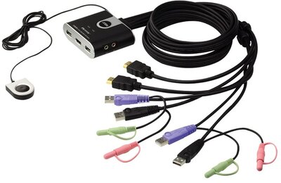 ATEN KVM Switch 2PC USB HDMI +Audio CS692