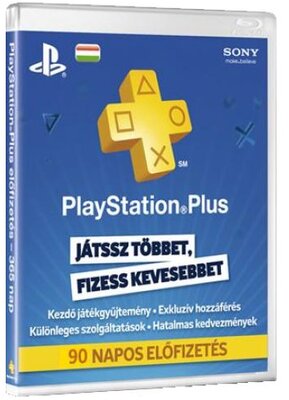PlayStation Plus 90 napos feltöltőkártya (PS4)