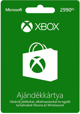Microsoft Xbox360 Live 2990 Ft Feltöltőkártya
