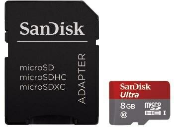 Sandisk 8GB microSD Ultra UHS-I Class 10 (124070) - Android