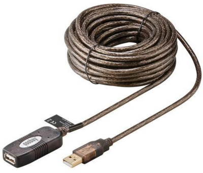Noname - USB 2.0 hosszabbító kábel 10m+erősítő
