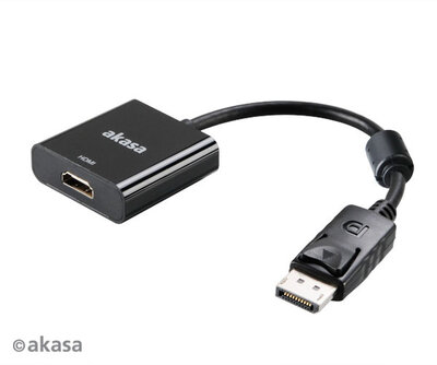 Akasa - Displayport - HDMI adapter - AK-CBDP06-20BK