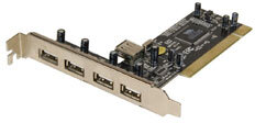 BestConnection PCI USB Controller Card 2.0 4 1 Port