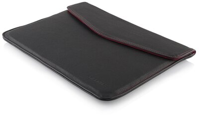 ModeCom iPad/Tablet Tok - 9,7" Prestige (mágneses zárhatóság; puha belső; 9,7"-ig; fekete, piros varrással és belsővel)